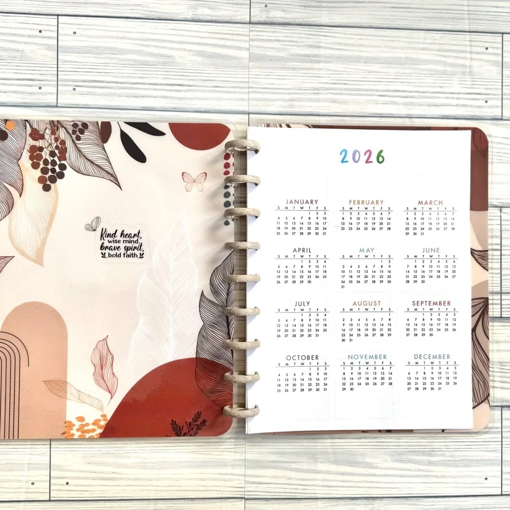 Happy Planner classic weekly layout Boho neutral Be your own kind of Beautiful